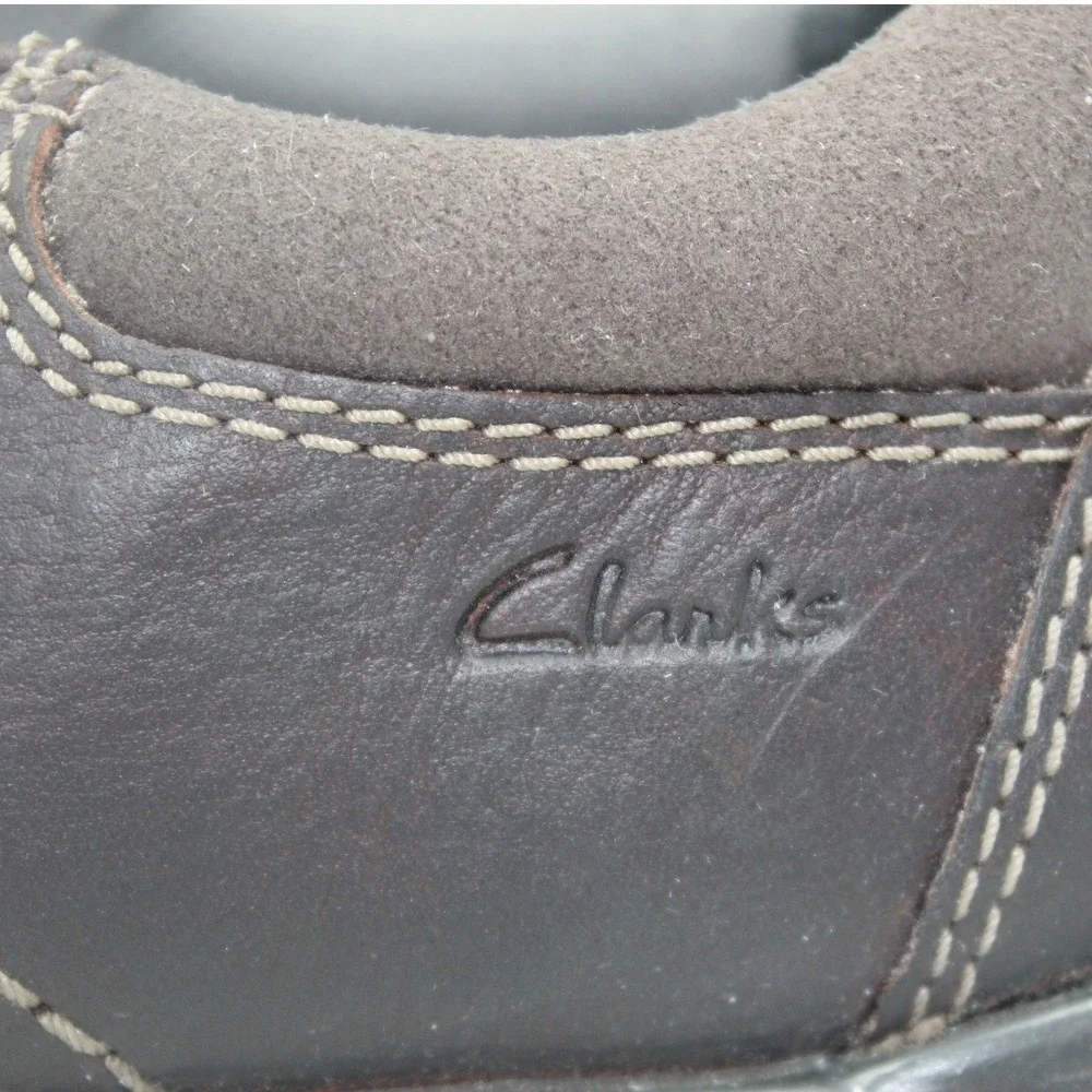 Clarks Collection Mens Brown Leather Slip On Loafers 261196147085 Size 9.5 M
